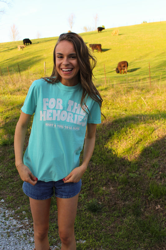 For The Memories Chalky Mint Tee