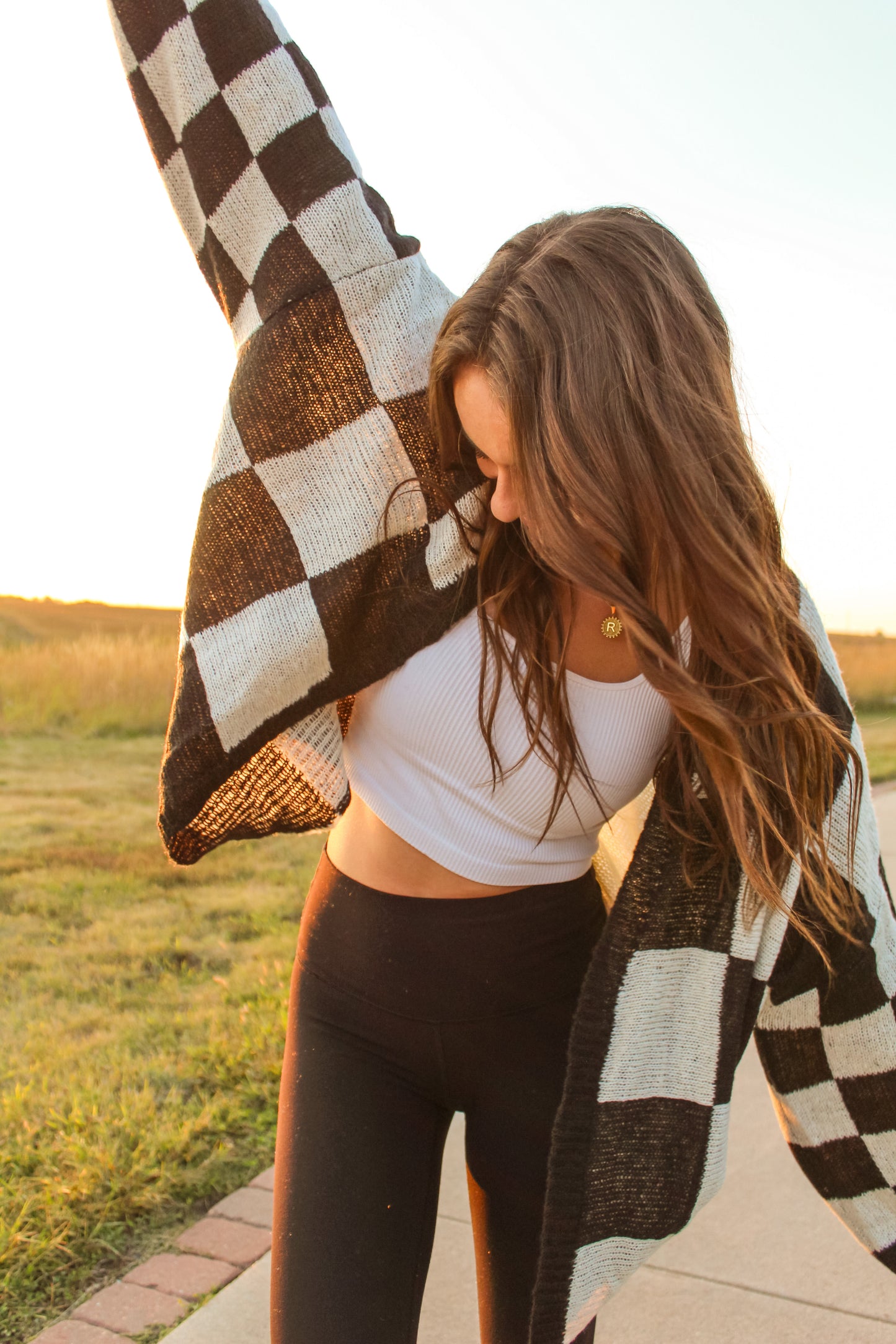 Madden Checkered Cardigan