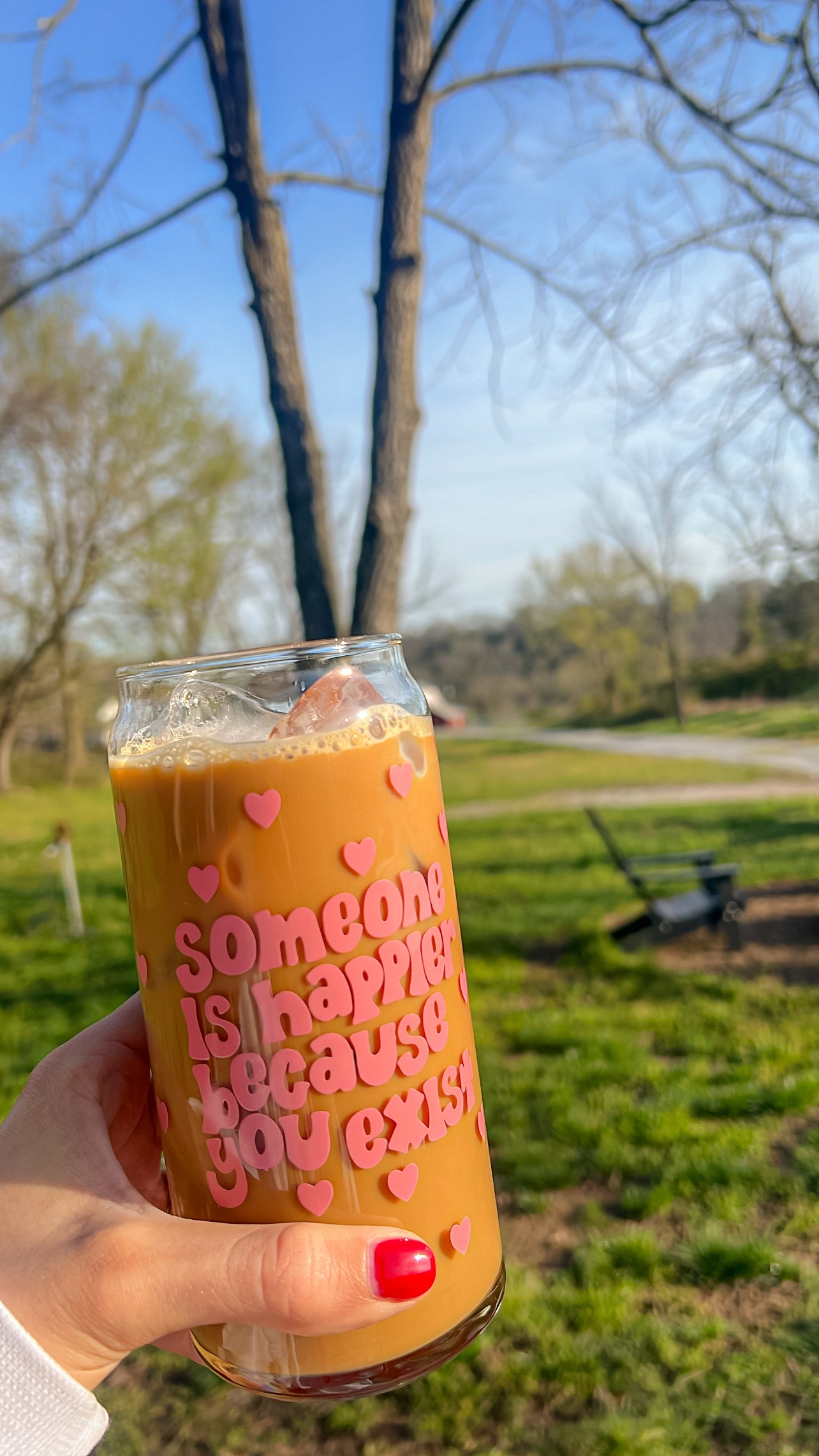 Someone is Happier Glass Can