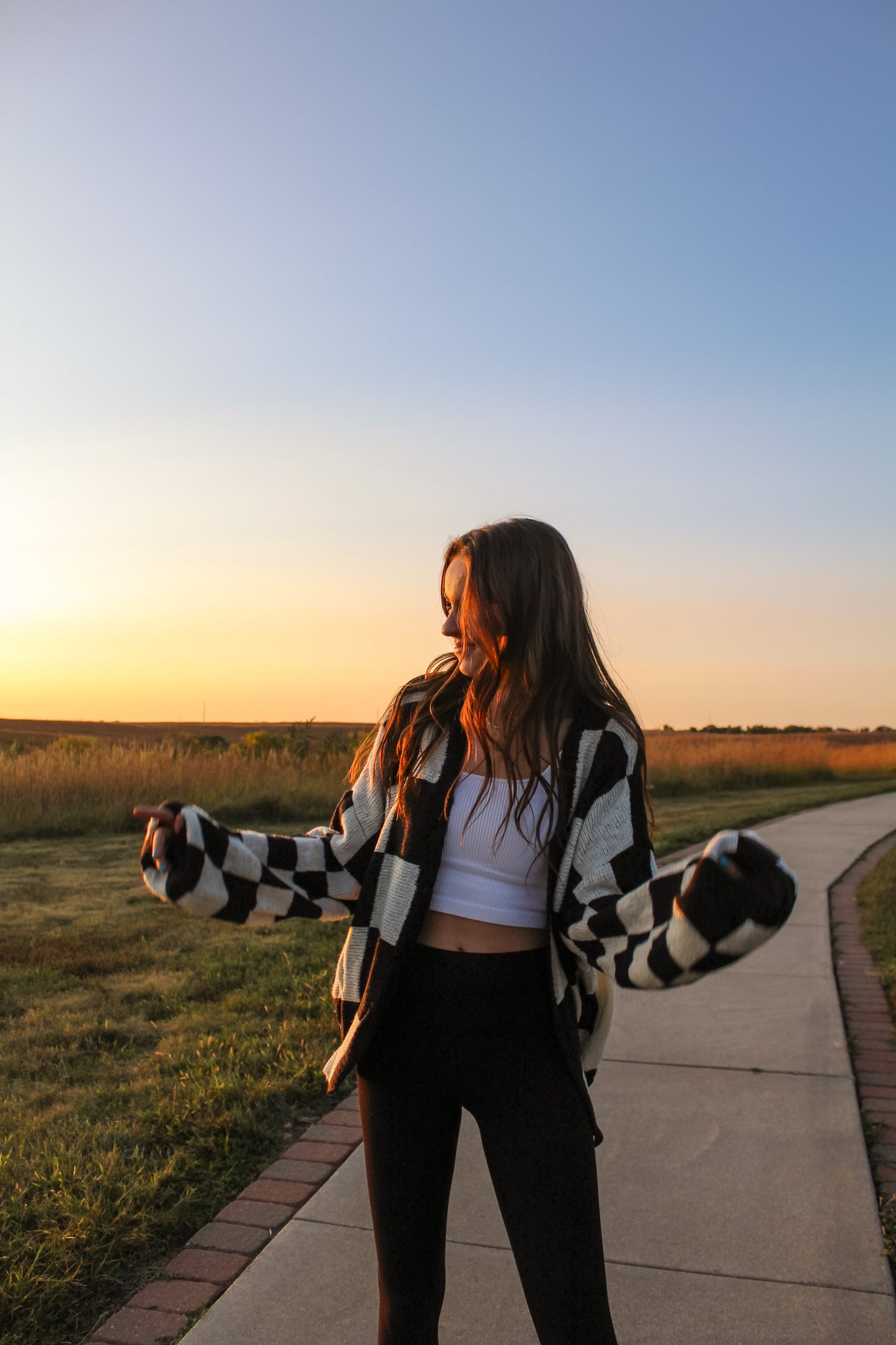 Madden Checkered Cardigan