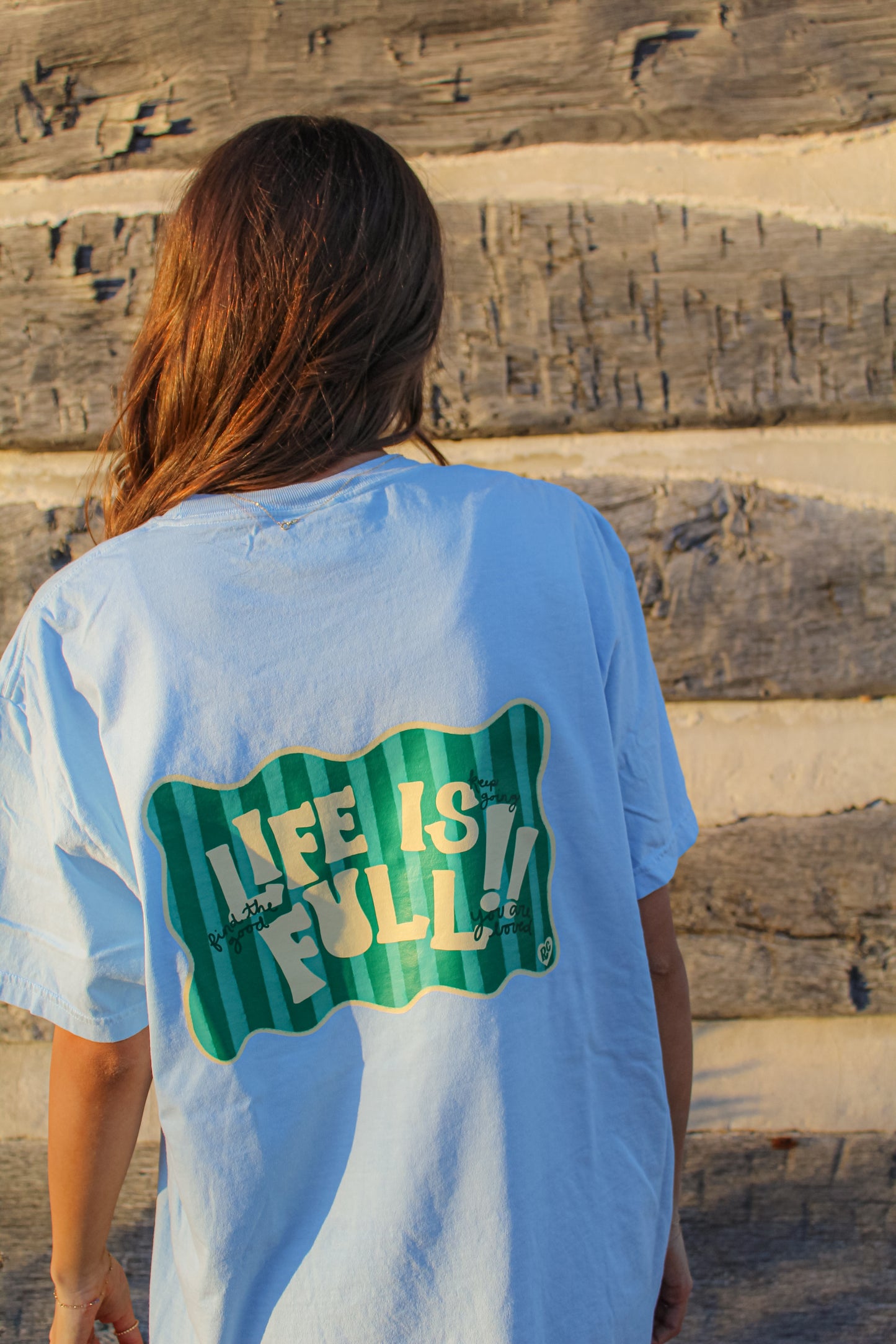 Life is Full Blue Tee