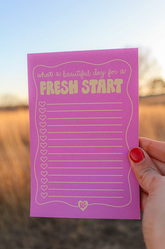 Fresh Start Notepad