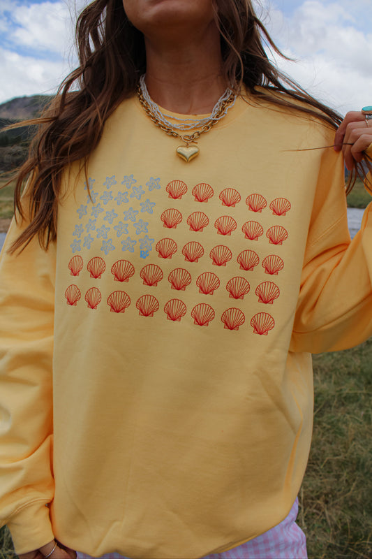 Starshell Stripes Butter Crew