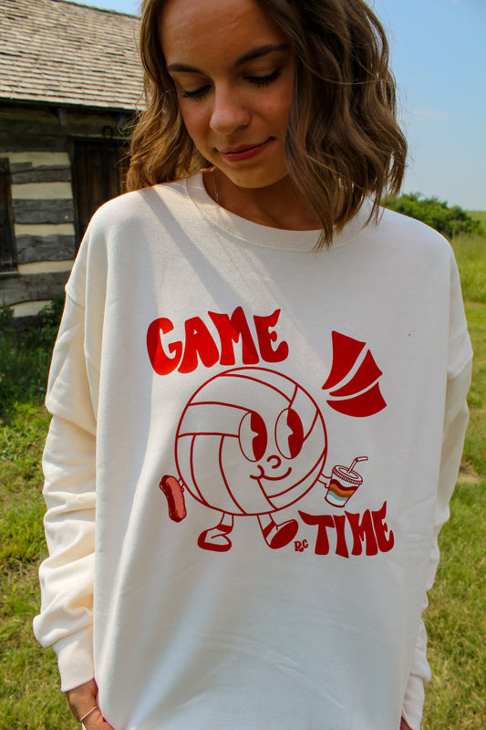 Volleyball Dude Crew Ivory