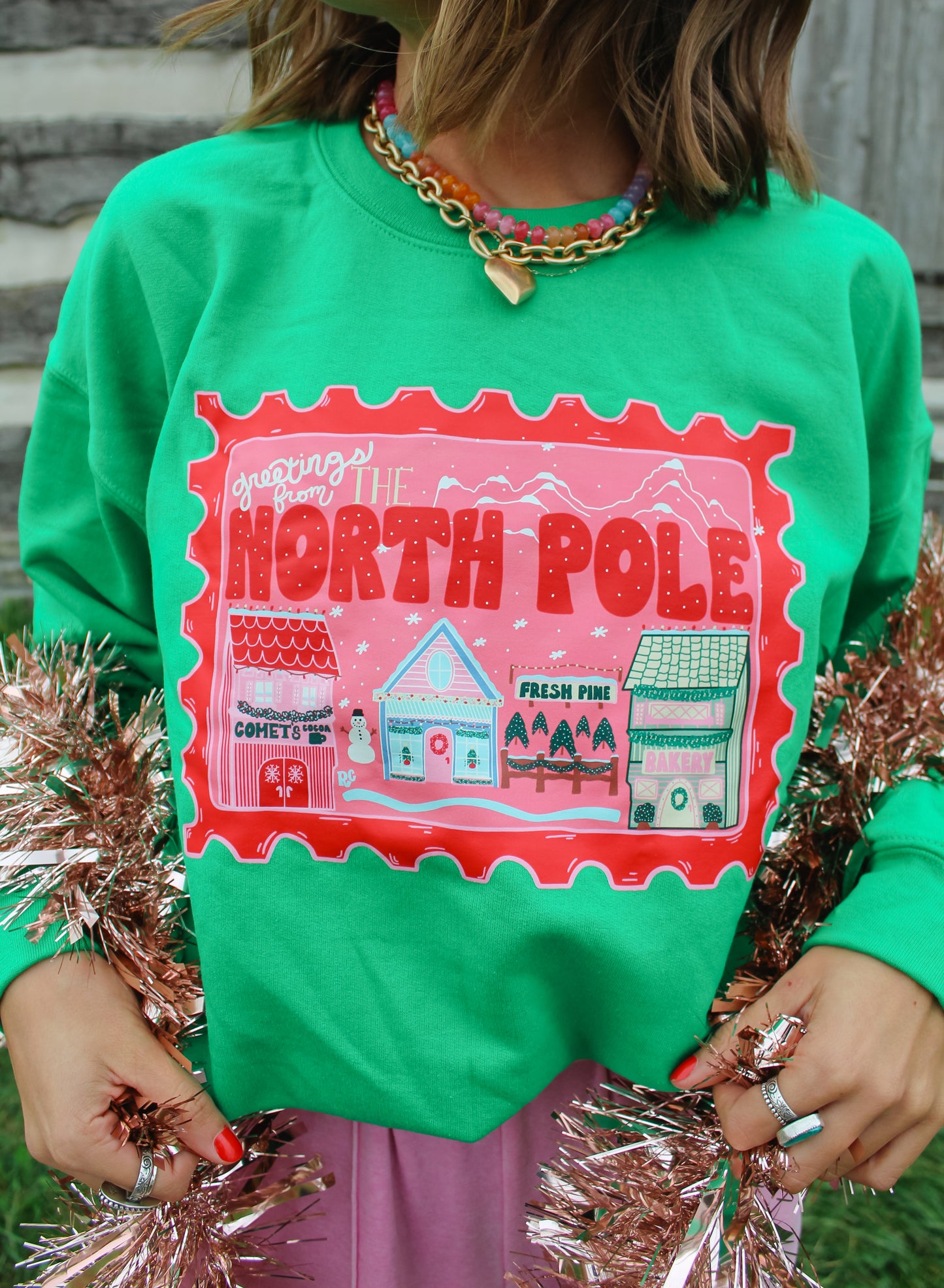 North Pole Stamp Kelly Crew