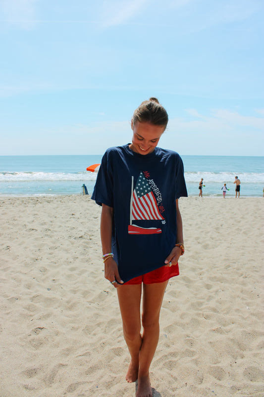 The American Way Navy Tee