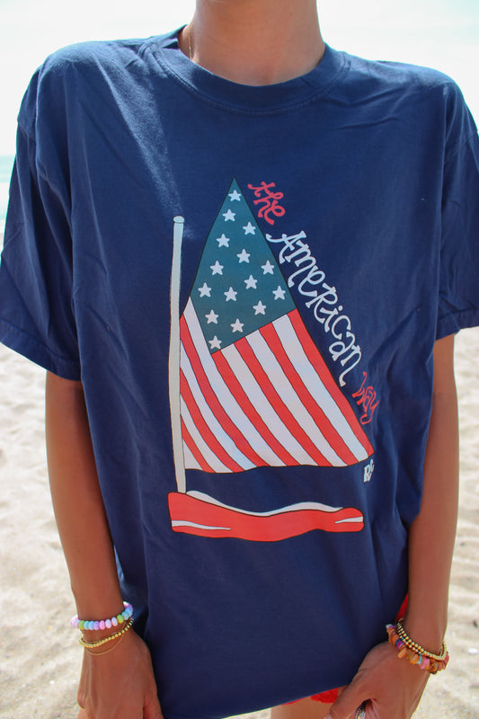 The American Way Navy Tee