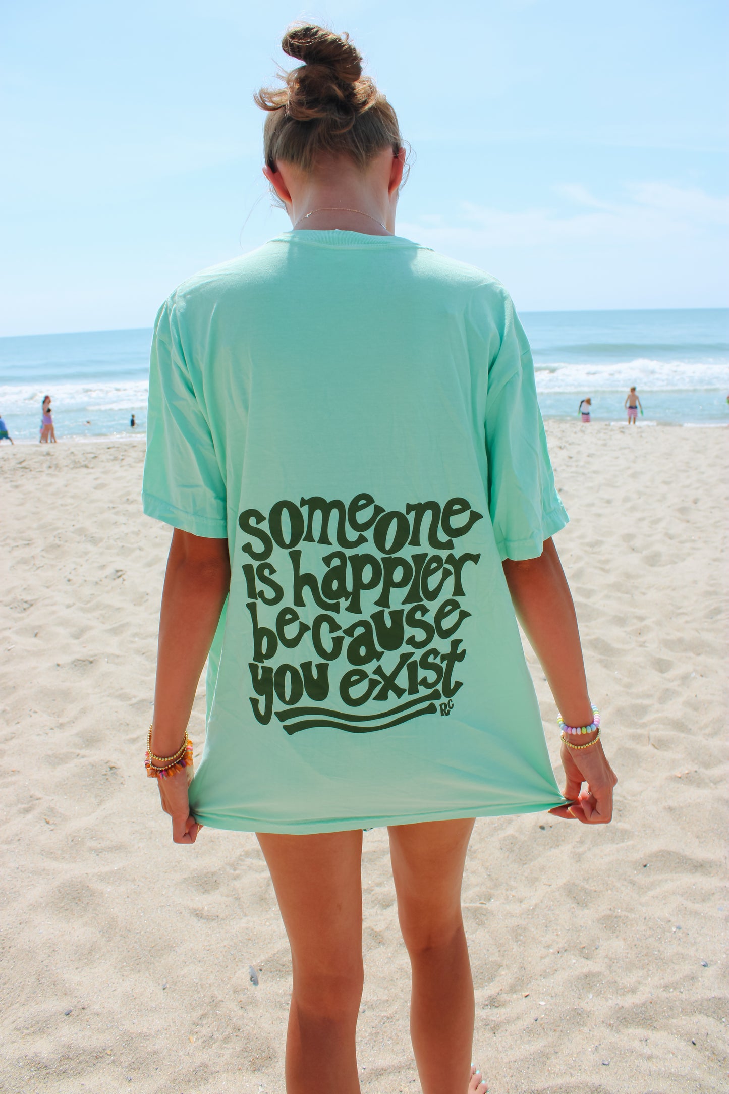 Someone is Happier Island Green Tee