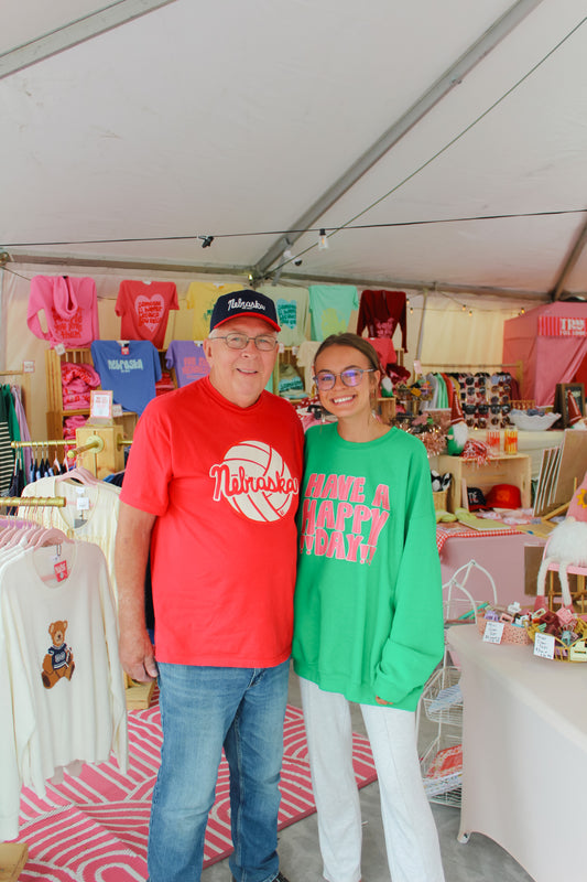 Volleyball Nebraska Red Tee