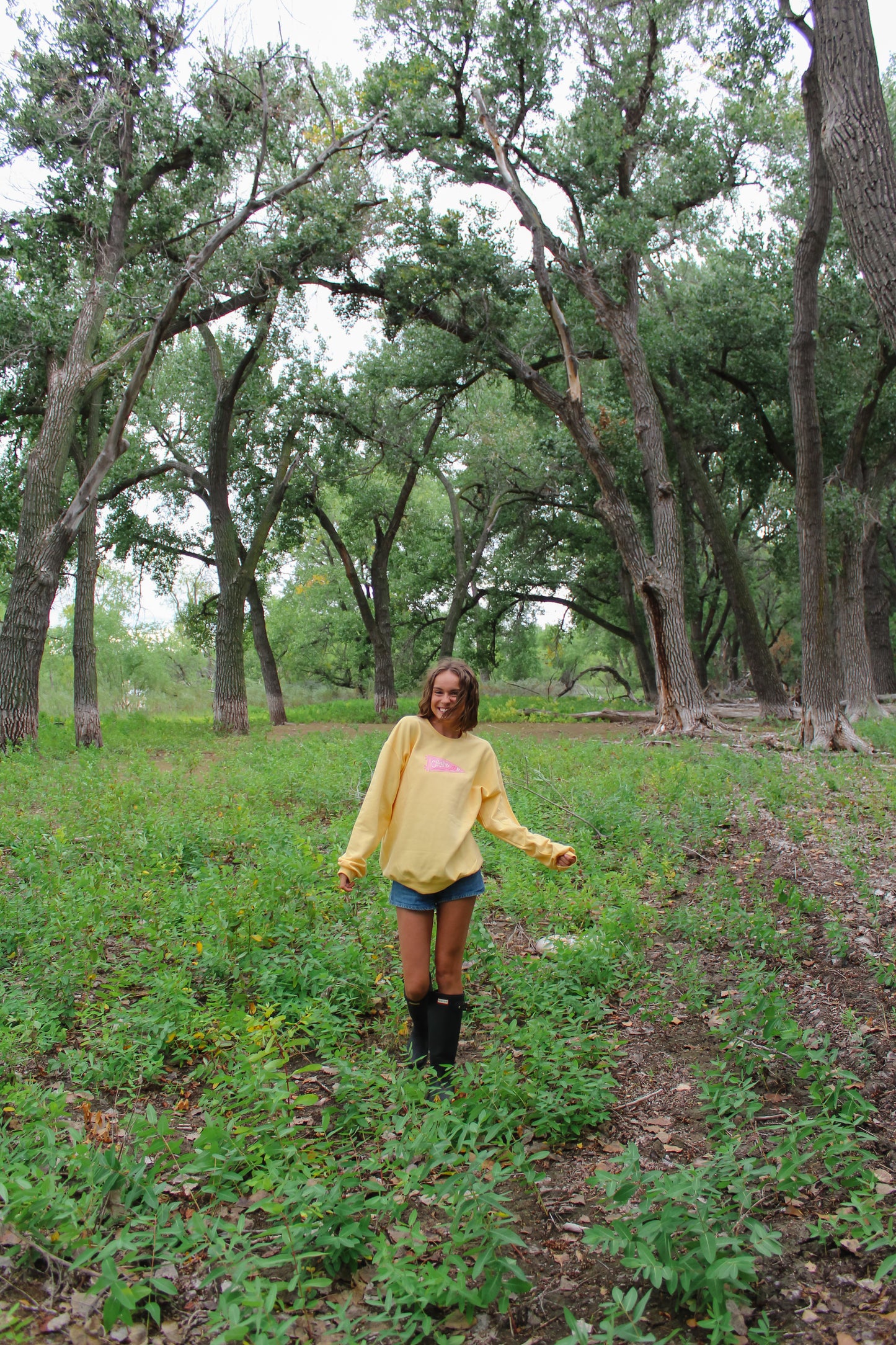 Chase Your Dreams Crew Yellow