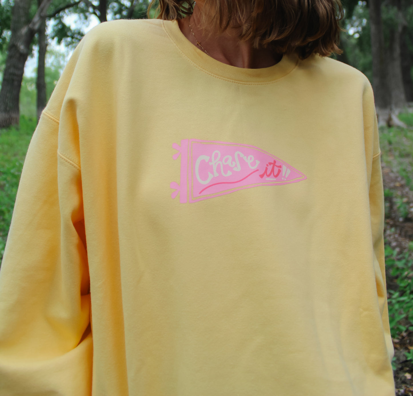 Chase Your Dreams Crew Yellow