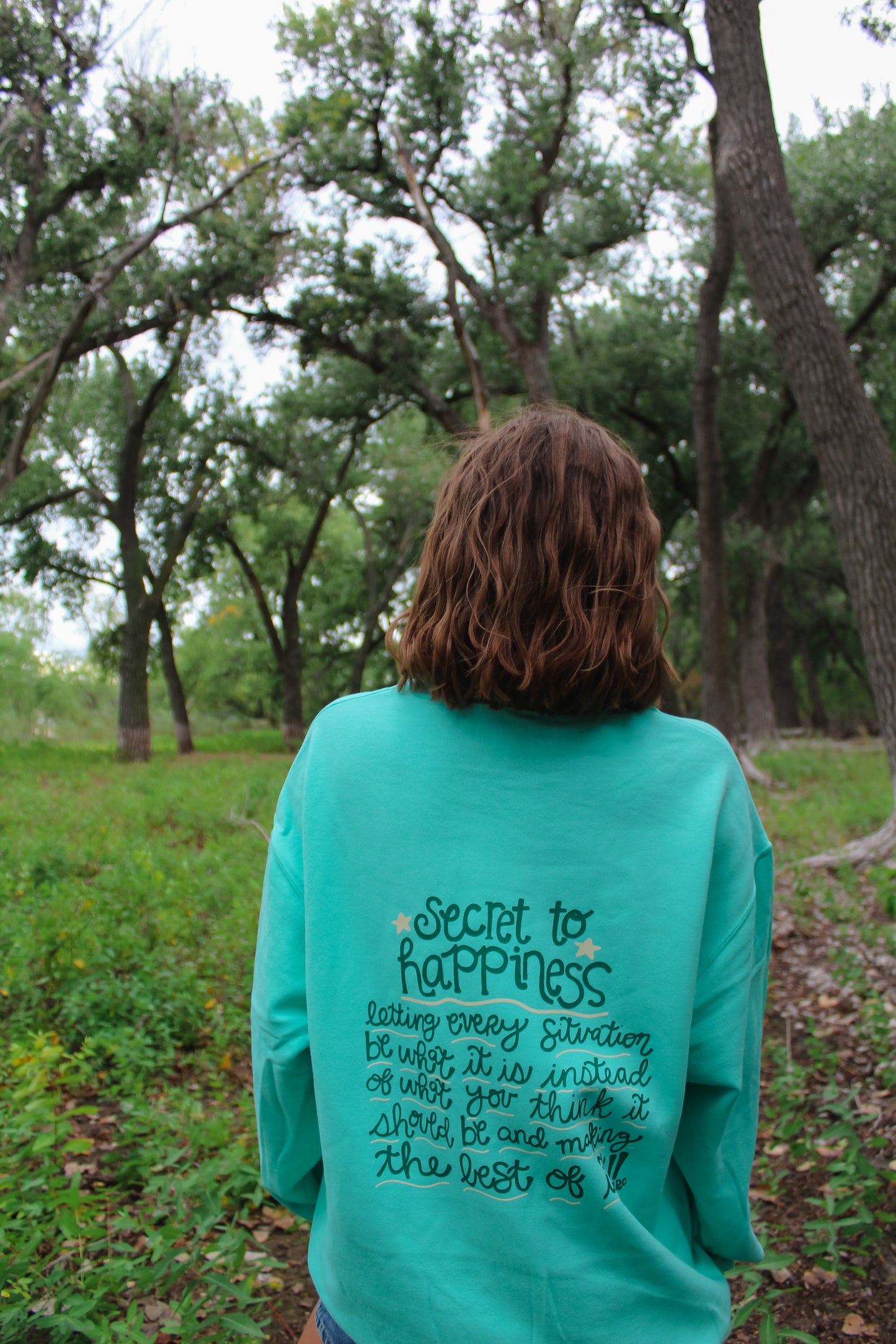 Secret To Happiness Mint Crew