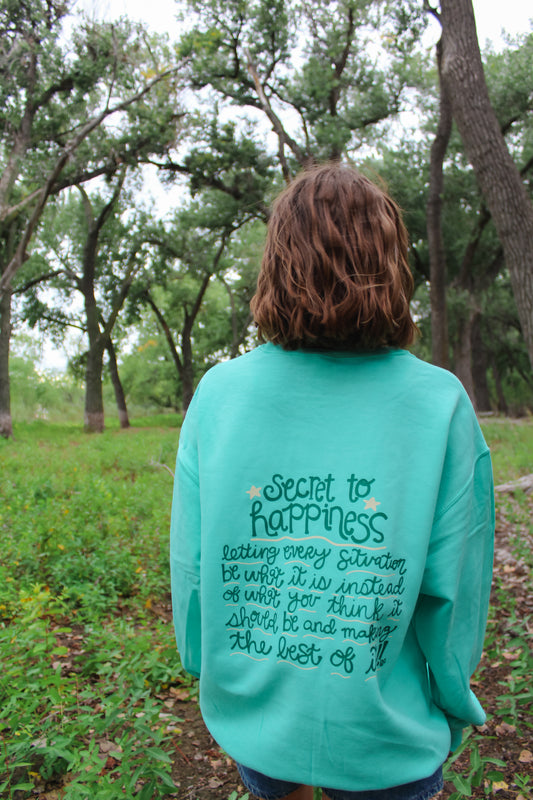 Secret To Happiness Mint Crew