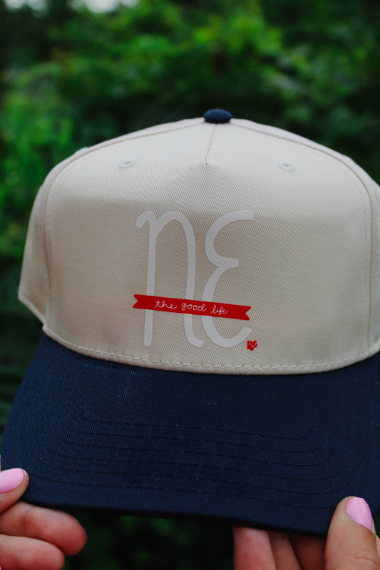 NE- The Good Life Hat Ivory/Navy