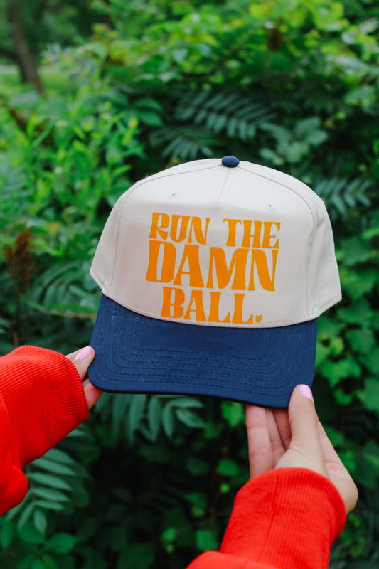 Run the Damn Ball Hat Navy