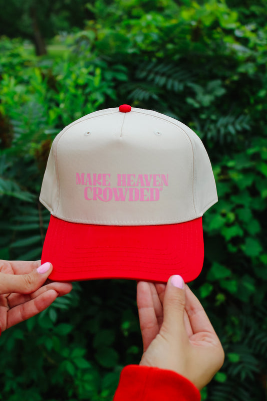 Make Heaven Crowded Hat Red/Ivory
