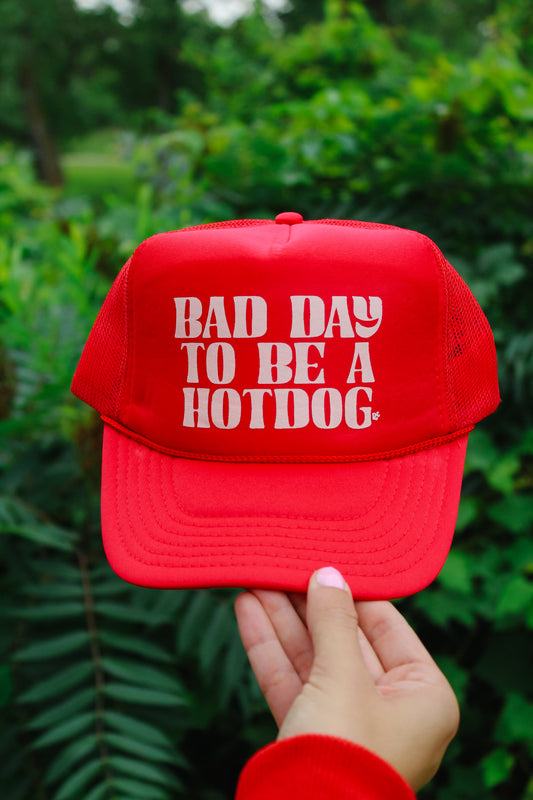 Bad Day To Be a Hotdog Hat Red