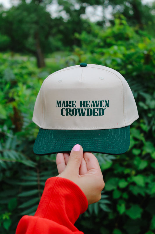 Make Heaven Crowded Hat Green/Ivory