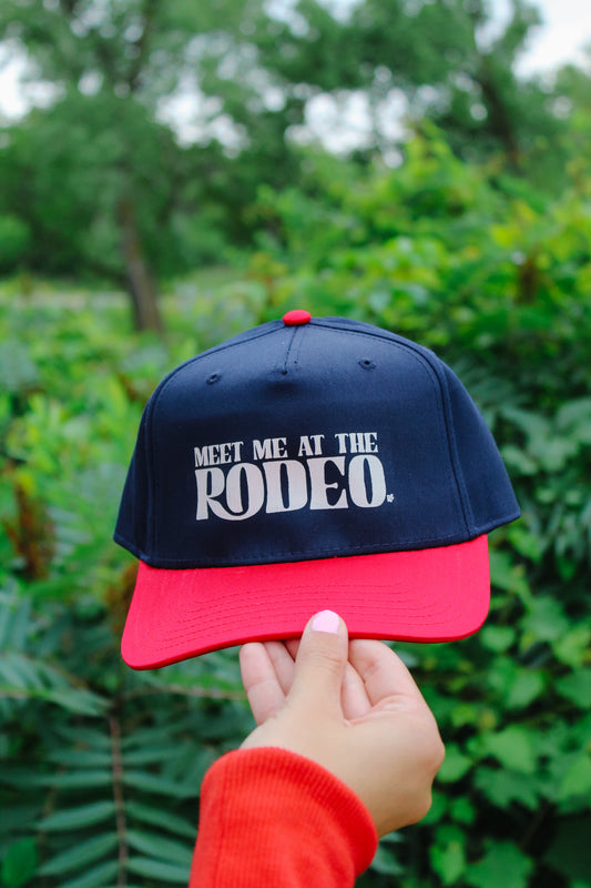 Meet Me at the Rodeo Hat Navy/Red