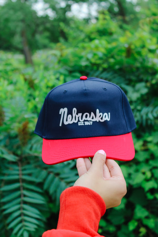 Nebraska Hat Navy/Red