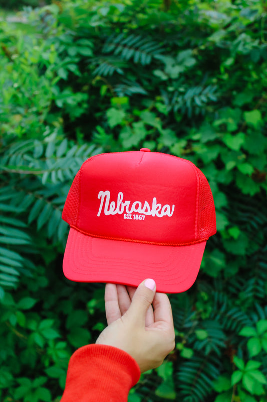 Nebraska Hat Red