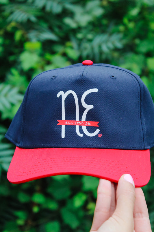 NE- The Good Life Hat Navy/Red