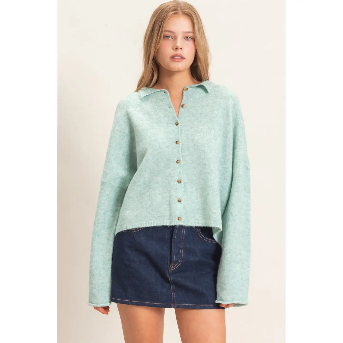 Alyssa Mint Cardigan