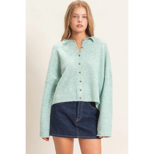 Alyssa Mint Cardigan