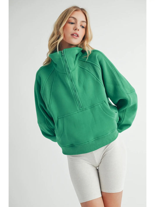 Green Half Zip