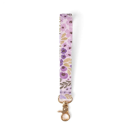 Lilac Floral Wristlet
