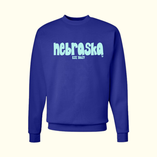 Nebraska Block Crew Royal