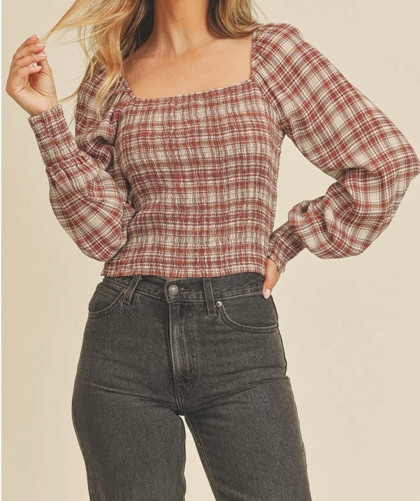 Maroon Nights Top