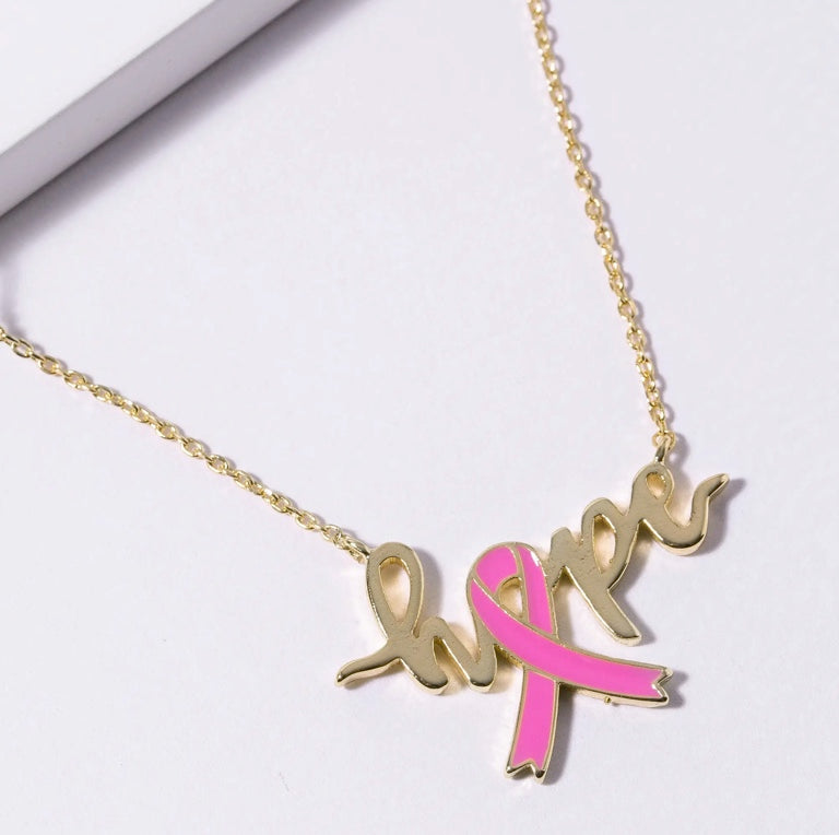 Breast Cancer Awareness Necklace