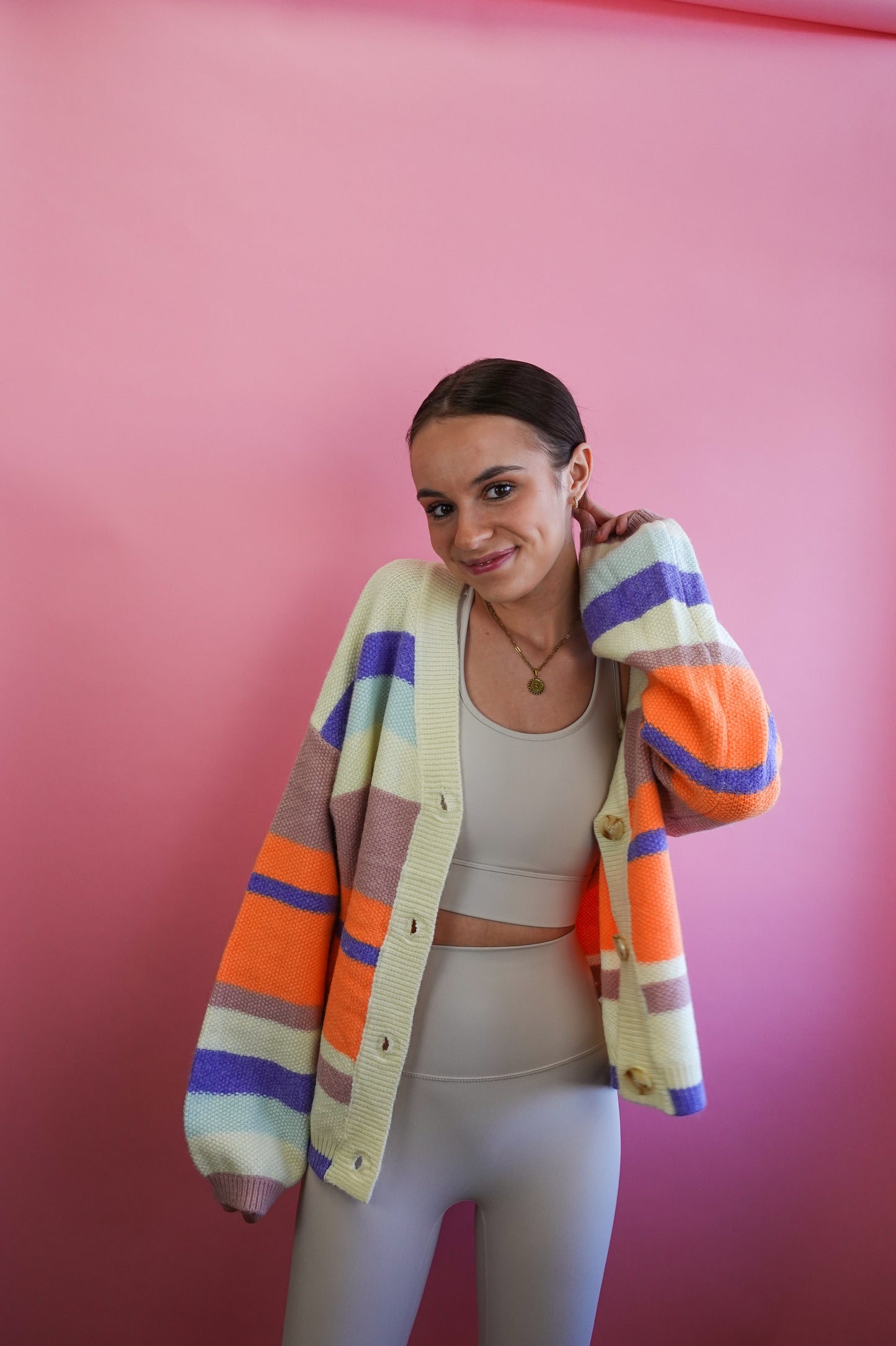 Lavender Blush Cardigan Sweater