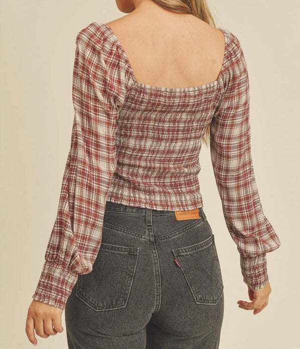 Maroon Nights Top