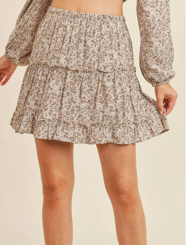 Dainty Floral Skirt