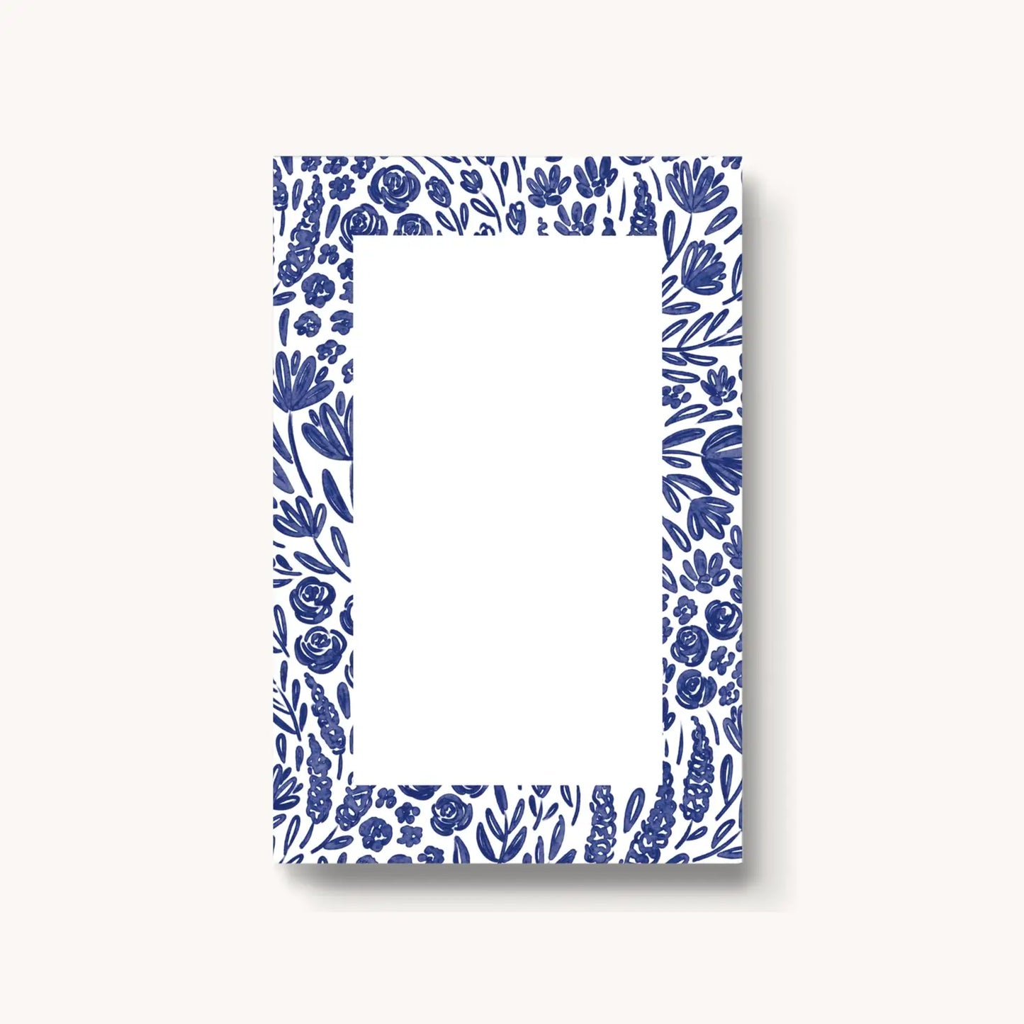 Blue Floral Notepad