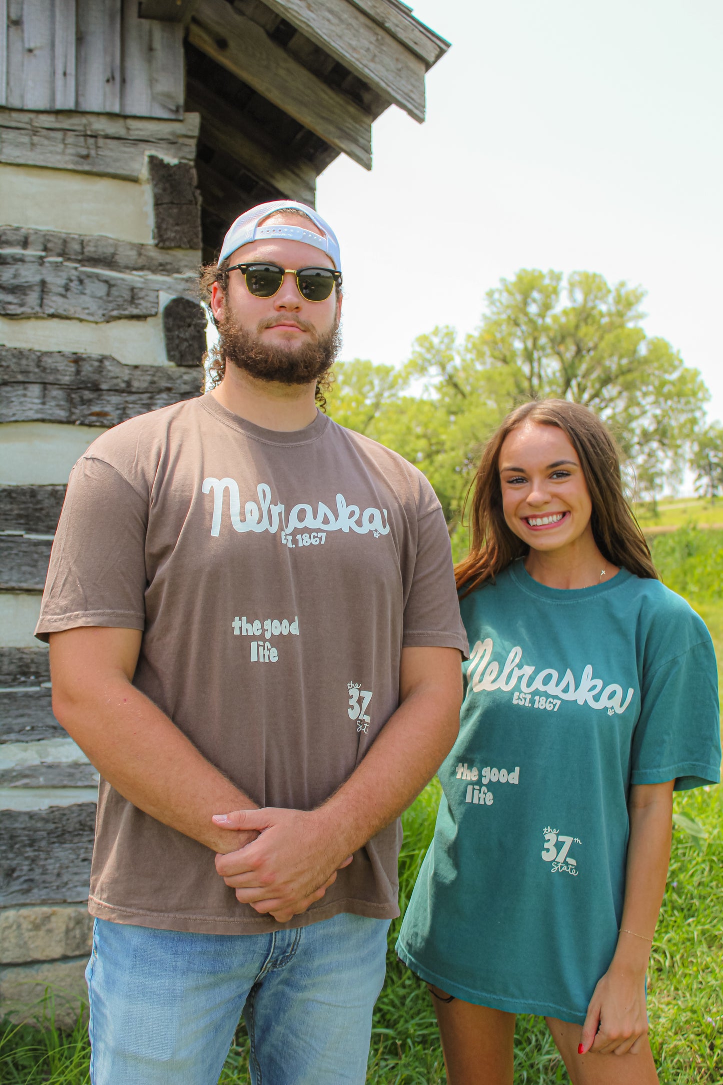 Nebraska 37th State Tee Espresso