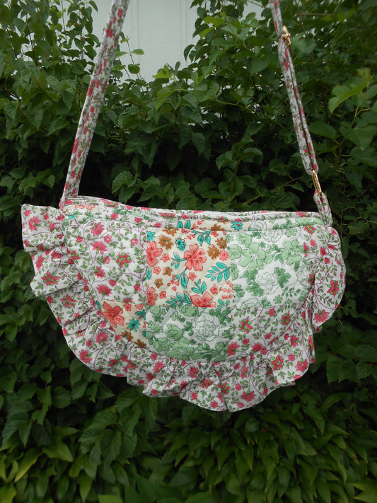 Lola Ruffle Quilted Crossbody Bag