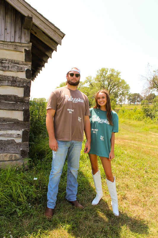 Nebraska 37th State Tee Espresso