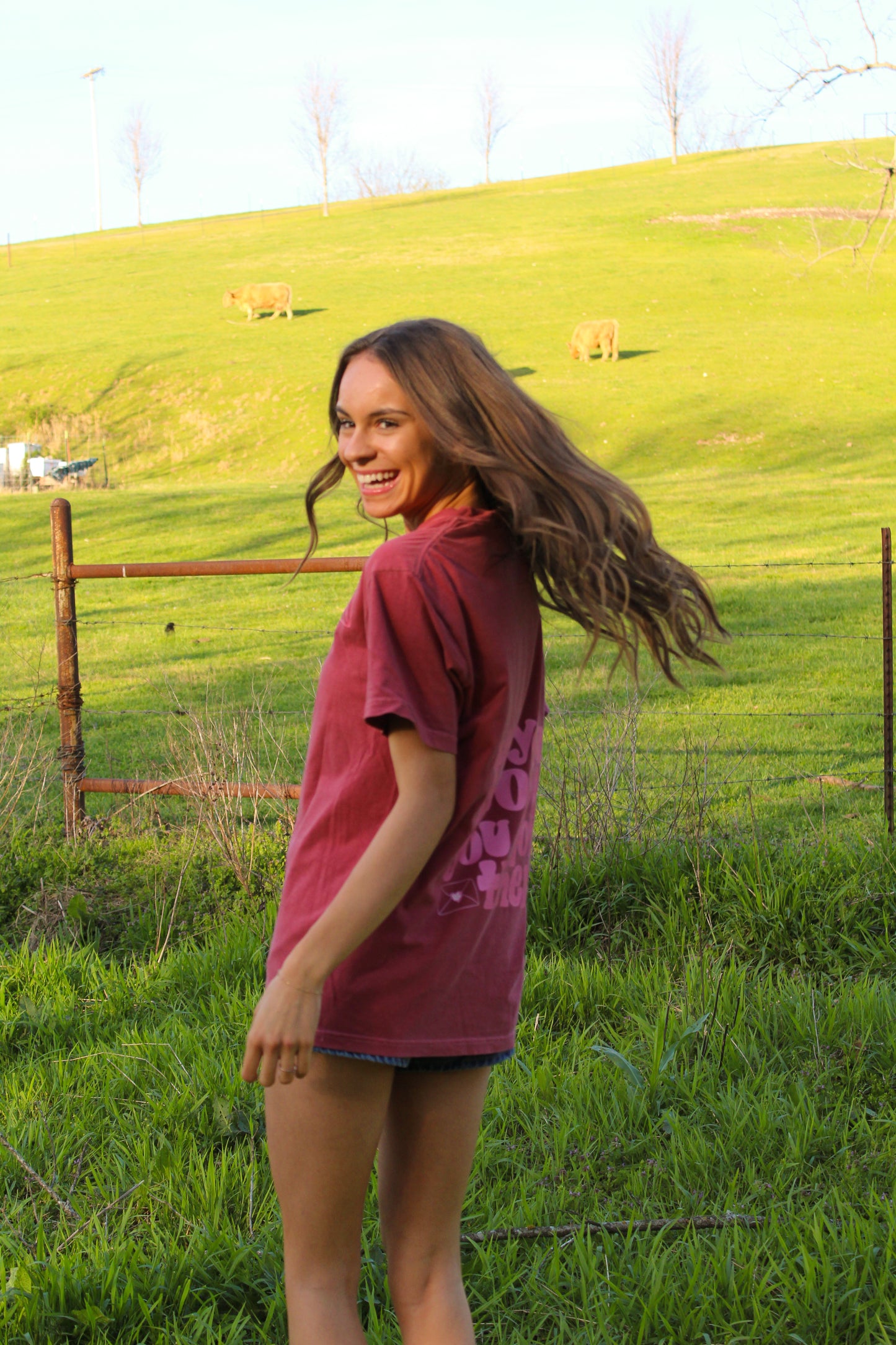 Tell Your People You Love Them Crimson Tee