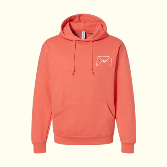 Tell Your People You Love Them Coral Hoodie