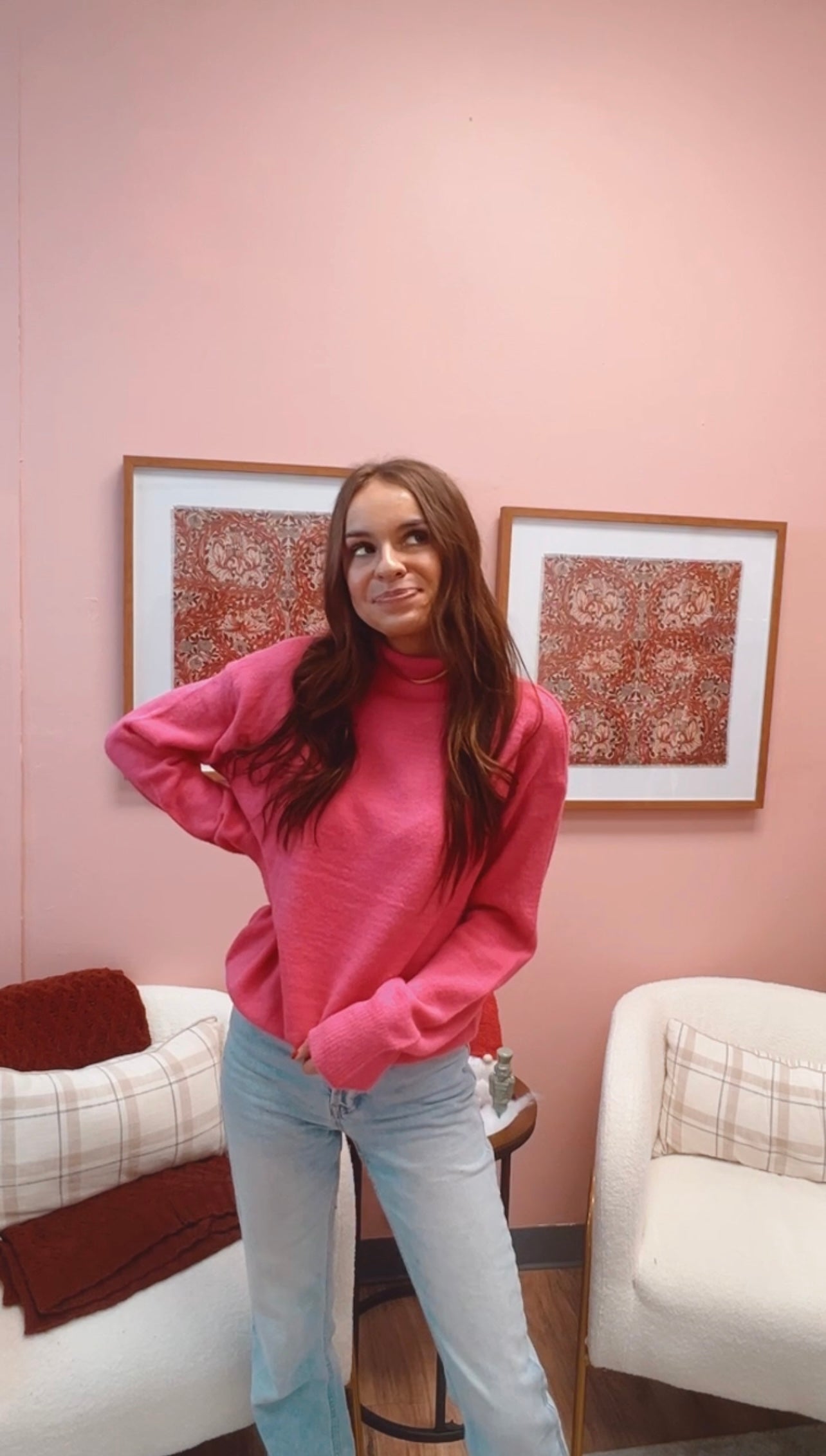 Jenna Mock-Neck Sweater