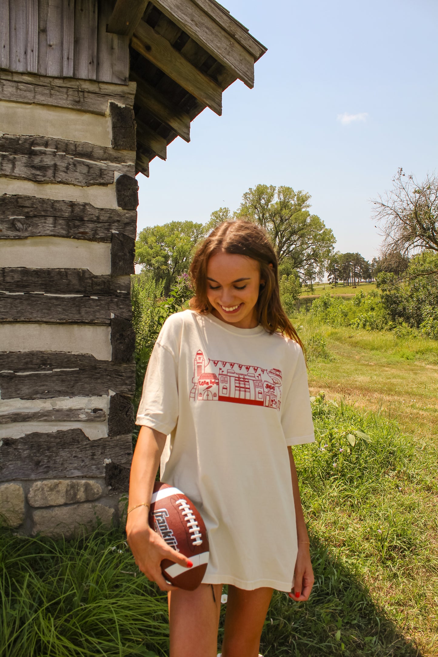 Game Day Village Tee Ivory