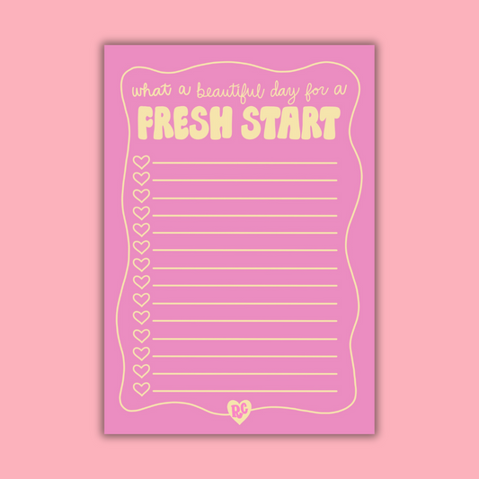 Fresh Start Notepad