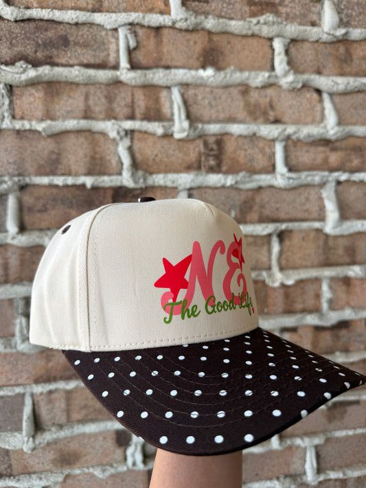 NE The Good Life Polka Dot Hat