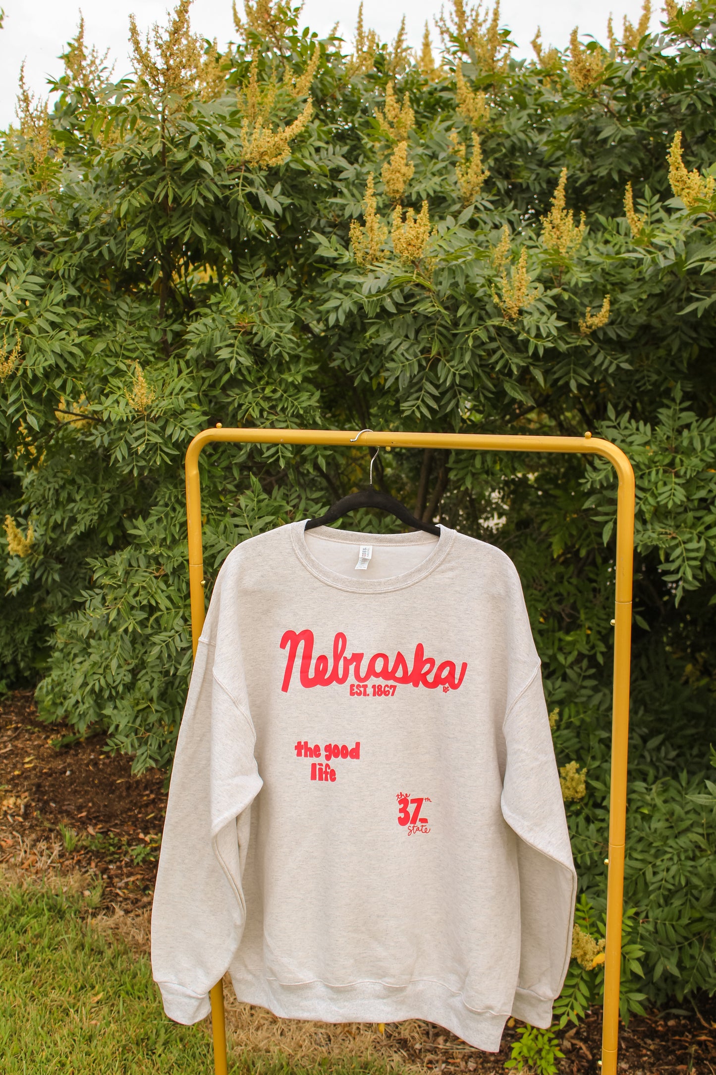 Nebraska 37th State Crew Oatmeal Heather