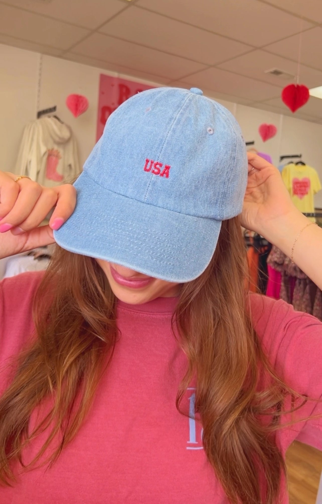 USA Embroidered Baseball Hat