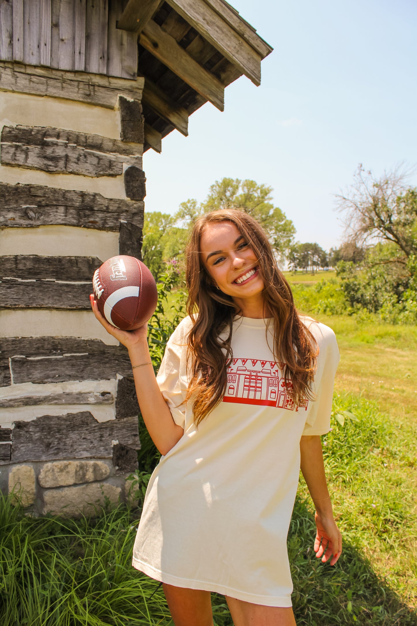 Game Day Village Tee Ivory