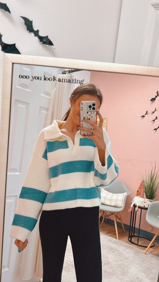 Taylen Striped Sweater